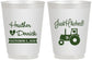Personalized Wedding 16 oz Frosted Cups - Just Hitched Tractor | 482