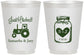Personalized Wedding 16 oz Frosted Cups - Just Hitched Mason Jar | 483