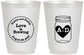 Personalized Wedding 16 oz Frosted Cups - Love Is Brewing | 486