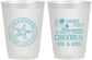 Personalized Wedding 16 oz Frosted Cups - Sandy Feet Salty Kisses | 488