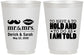 Personalized Wedding 16 oz Frosted Cups - To Have And To Hold | 491
