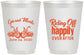 Personalized Wedding 16 oz Frosted Cups - Motorcycle | 493