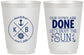 Personalized Wedding 16 oz Frosted Cups - Nautical | 495