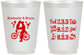 Personalized Wedding 16 oz Frosted Cups - First Date Will You I Do | 497