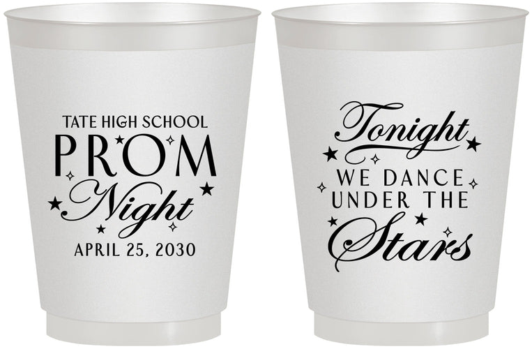 Personalized Prom 16 oz Frosted Cups - Tonight We Dance | 50000