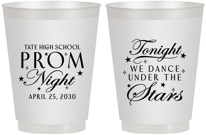 Personalized Prom 16 oz Frosted Cups - Tonight We Dance | 50000
