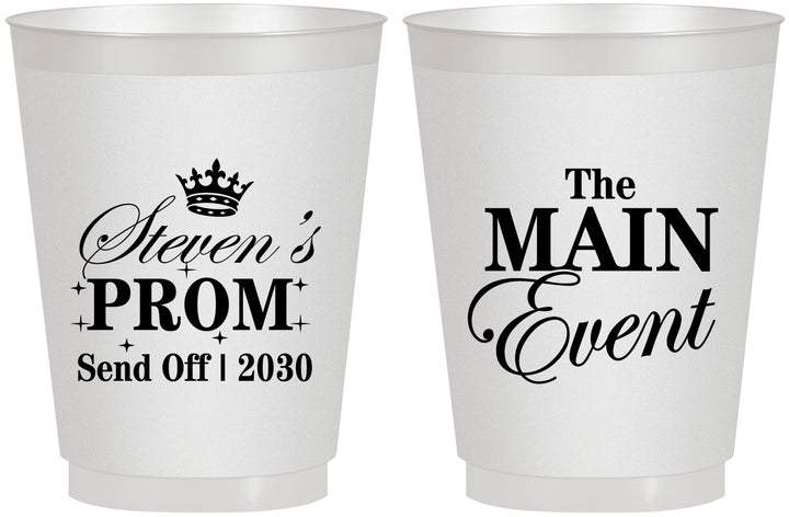 Personalized Prom 16 oz Frosted Cups - Send Off | 50008