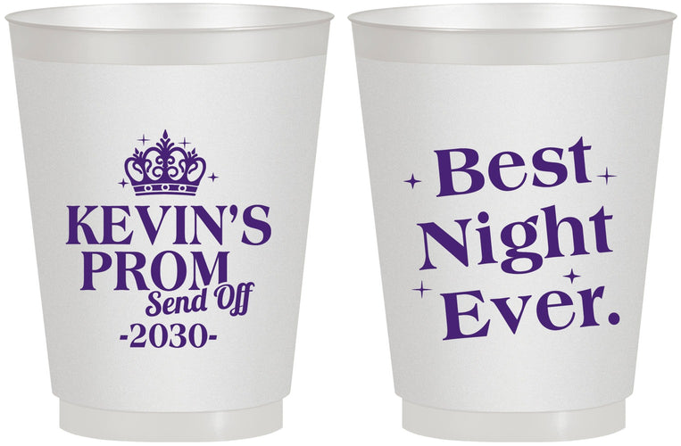 Personalized Prom 16 oz Frosted Cups - Send Off | 50009