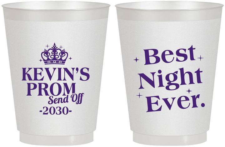 Personalized Prom 16 oz Frosted Cups - Send Off | 50009