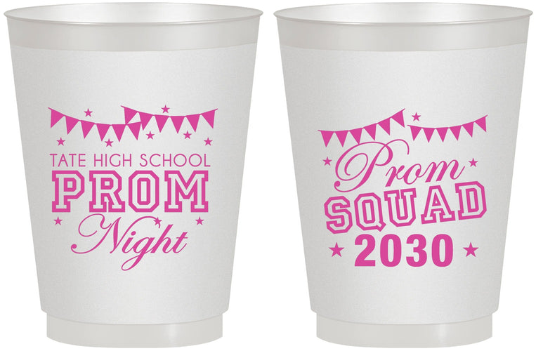 Personalized Prom 16 oz Frosted Cups - Squad | 50015