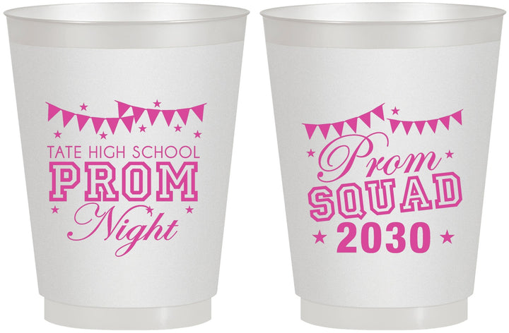 Personalized Prom 16 oz Frosted Cups - Squad | 50015