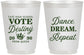 Personalized Prom 16 oz Frosted Cups - Queen Vote | 50016