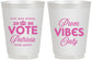 Personalized Prom 16 oz Frosted Cups - Queen Vote | 50017