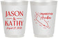 Personalized Wedding 16 oz Frosted Cups - Aruba | 504