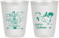 Personalized Wedding 16 oz Frosted Cups - Bahamas | 507