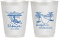 Personalized Wedding 16 oz Frosted Cups - Barbados | 509