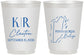 Personalized Wedding 16 oz Frosted Cups - Belize | 510