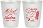 Personalized Wedding 16 oz Frosted Cups - Italy | 515
