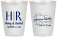Personalized Wedding 16 oz Frosted Cups - Domincan Republic | 522
