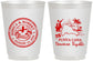 Personalized Wedding 16 oz Frosted Cups - Domincan Republic | 523