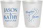 Personalized Wedding 16 oz Frosted Cups - Guam | 526