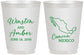 Personalized Wedding 16 oz Frosted Cups - Mexico | 534