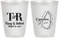 Personalized Wedding 16 oz Frosted Cups - St Lucia | 540