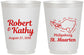 Personalized Wedding 16 oz Frosted Cups - St Maarten | 542