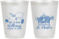 Personalized Wedding 16 oz Frosted Cups - St Maarten | 543