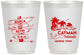 Personalized Wedding 16 oz Frosted Cups - Cayman Island | 545