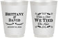 Personalized Wedding 16 oz Frosted Cups - Take A Shot We Tied The Knot | 552