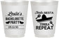 Personalized Bachelorette 16 oz Frosted Cups - Fiesta Siesta Tequila Repeat | 60003