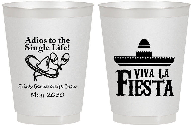 Personalized Bachelorette 16 oz Frosted Cups - Viva La Fiesta | 60005