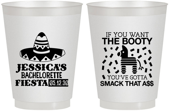 Personalized Bachelorette 16 oz Frosted Cups - Mexico Fiesta | 60006