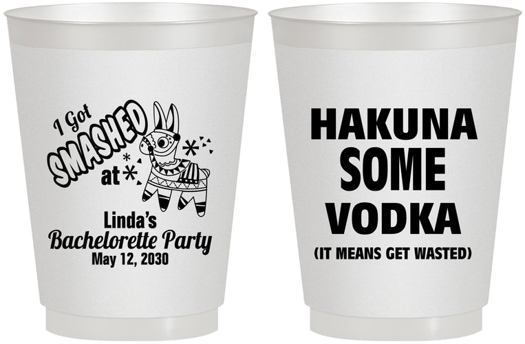Personalized Bachelorette 16 oz Frosted Cups - Mexico Fiesta | 60008