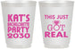 Personalized Bachelorette 16 oz Frosted Cups - This Just Got Real | 60013