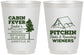 Personalized Bachelorette 16 oz Frosted Cups - Camping | 60019