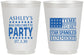 Personalized Bachelorette 16 oz Frosted Cups - Star Spangled Hammered | 60025