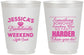 Personalized Bachelorette 16 oz Frosted Cups - Something Borrowed | 60028