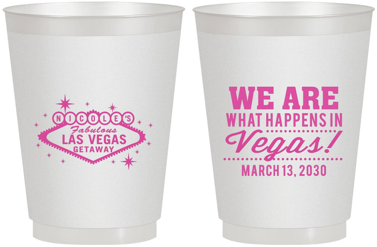 Personalized Bachelorette 16 oz Frosted Cups - Las Vegas | 60029