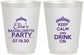 Personalized Bachelorette 16 oz Frosted Cups - Keep Calm Drink On | 60036