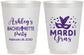 Personalized Bachelorette 16 oz Frosted Cups - Mardi Gras | 60060