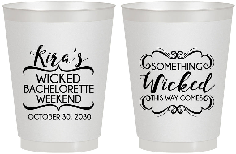 Personalized Bachelorette 16 oz Frosted Cups - Something Wicked | 60076