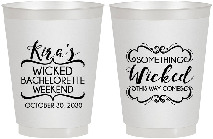 Personalized Bachelorette 16 oz Frosted Cups - Something Wicked | 60076