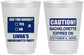 Personalized Bachelorette 16 oz Frosted Cups - Caution | 60082