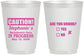 Personalized Bachelorette 16 oz Frosted Cups - Drunk Yes Or No | 60083