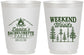 Personalized Bachelorette 16 oz Frosted Cups - Camping | 60094