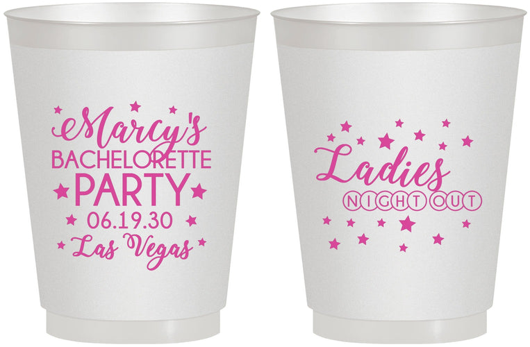 Personalized Bachelorette 16 oz Frosted Cups - Ladies Night Out | 60101