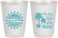 Personalized Bachelorette 16 oz Frosted Cups - Sun Sand Drink Hand | 60114