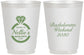 Personalized Bachelorette 16 oz Frosted Cups - Ring | 60115